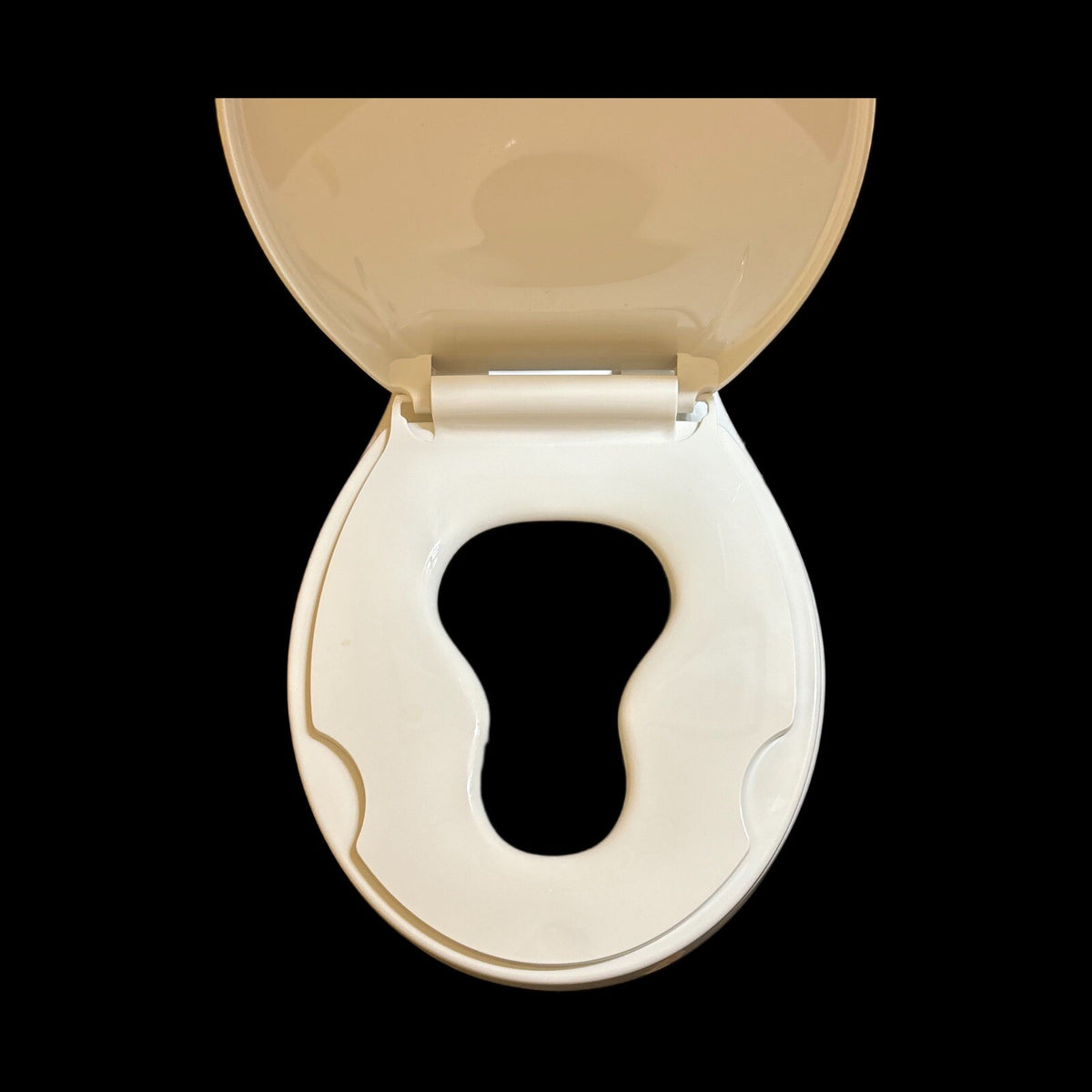 New Toddler Potty Training Toilet Seat White Round Cover Built-In Insert Kids