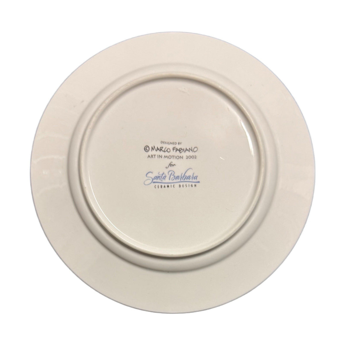 Santa Barbara Marco Fabiano Paris Plates Set of 4 Eiffel Arc Fleur 8.25” Decor