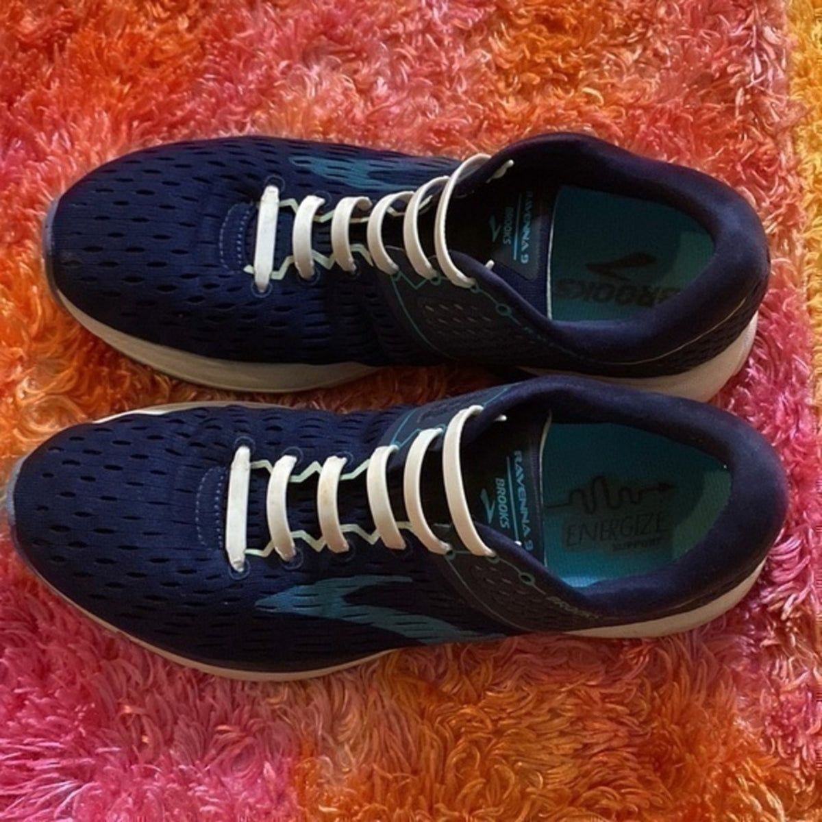 Ravenna Brooks Women Blue Sz. 11 Running Athletic Sneakers Classic 1202691D452