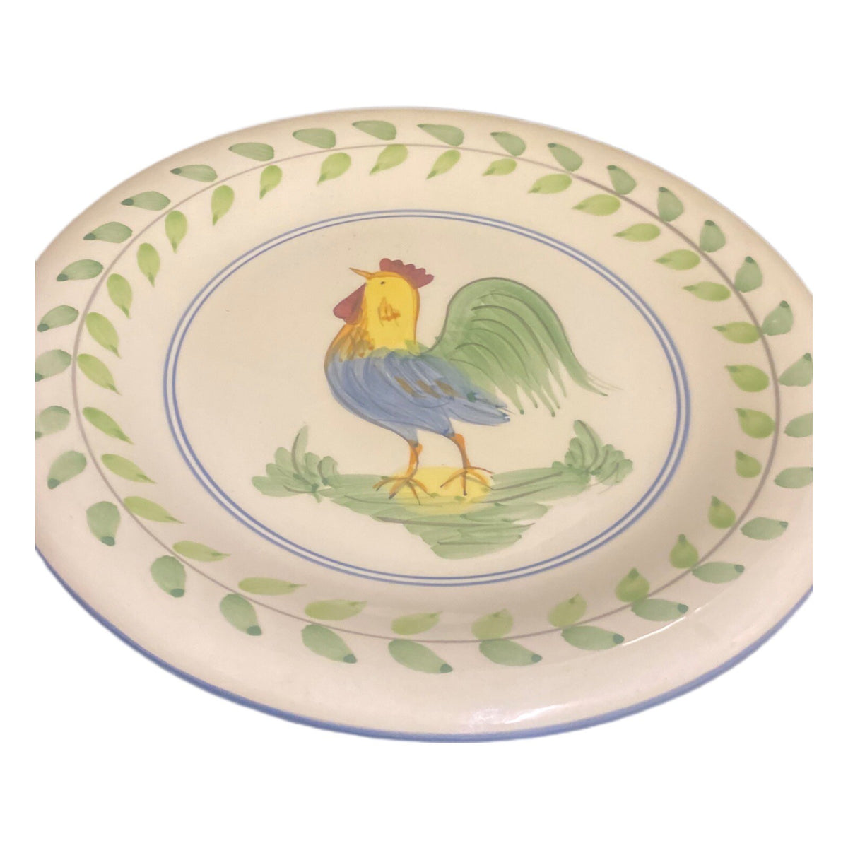 World Market Rooster Salad/ Dessert Plates Set of 7 Ceramic Farmhouse 7¾”D