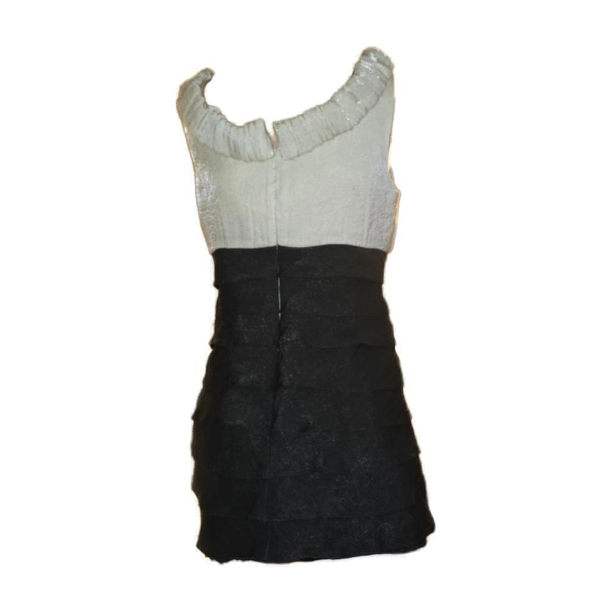 London Times Elegant Ruffle Mini Dress Floral Shoulder Romantic Size 4P