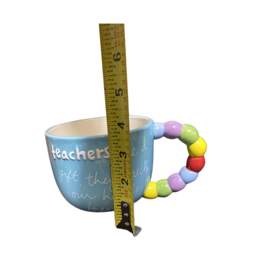 Sandra Magsamen Coffee Mug Cup TEACHERS ARE A GIFT THEY TOUCH OUR HEARTS FOREVER