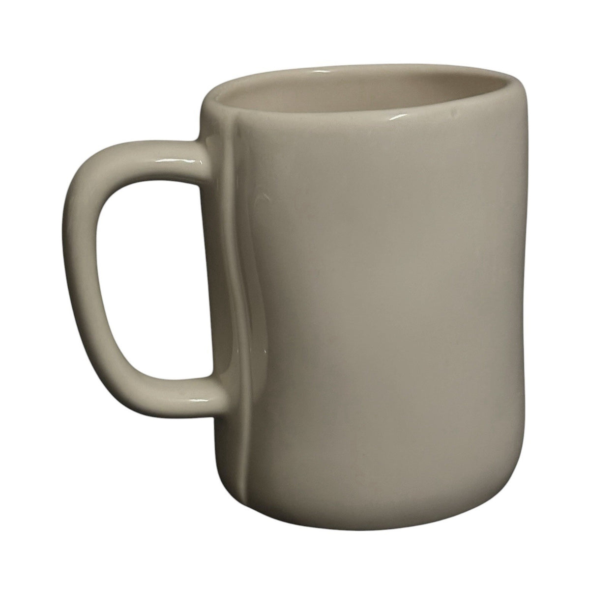 Rae Dunn MEGAN Ceramic Coffee Mug White Black Lettering 16 oz Farmhouse Cup