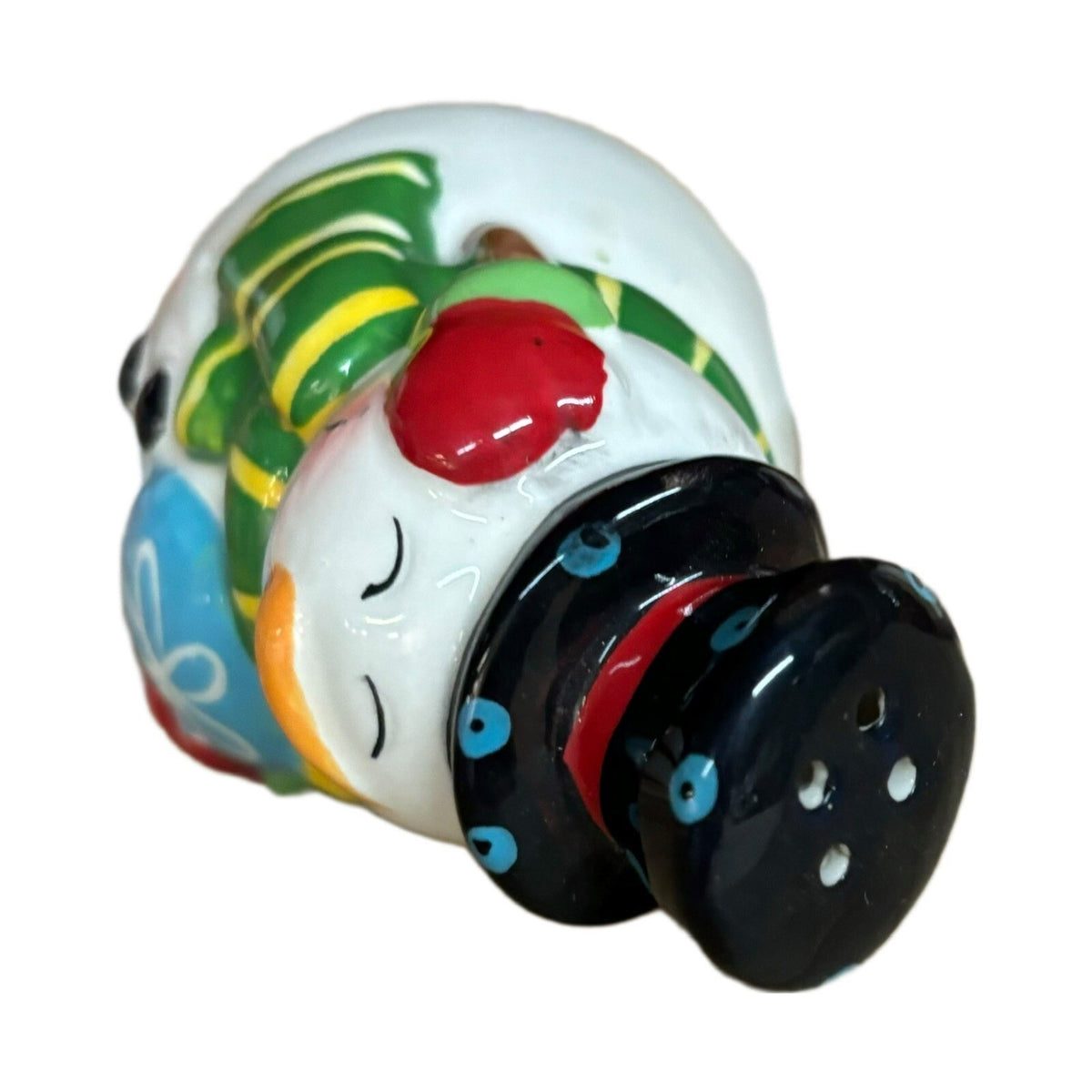 Santa Claus And Snowman Ceramic Salt & Pepper Shakers