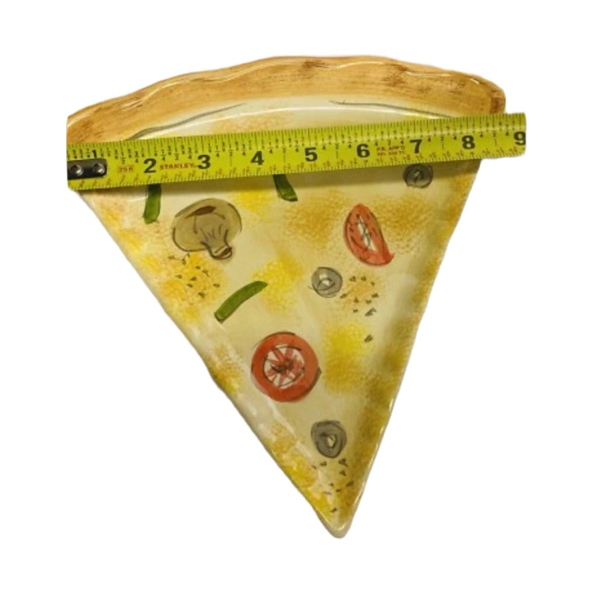 Tabletops Unlimited Pizza Slice Plates Set of 2 Kitchen Prep 201 Ceramic 9” L