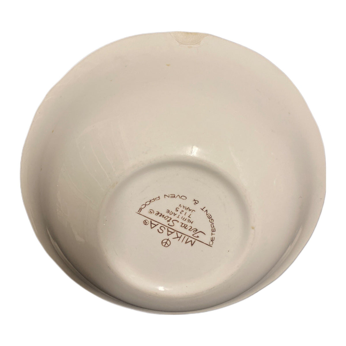 Vintage Mikasa HERITAGE Serving Bowl Terra Stone 7125- Japan 9 1/8" D Oven Proof