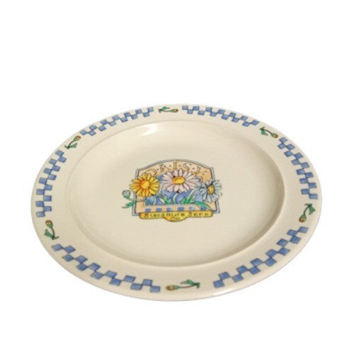 Gibson Designs DAISY 3-Bread & Butter Plate 6 ½” D Sunshine Seed Appetizer Dish