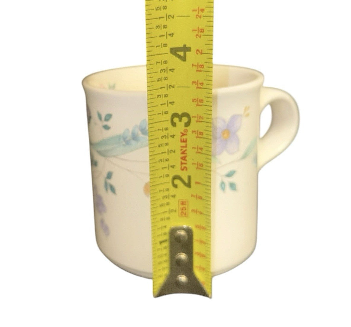 Pfaltzgraff April Coffee Mugs Cups Set of 5 Stoneware Floral Vintage USA