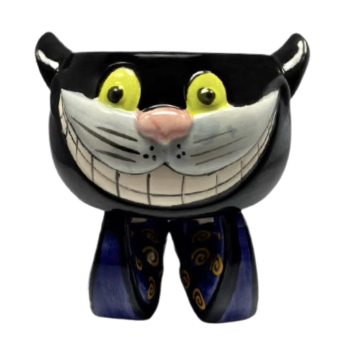 Cheshire Cat Ceramic Bowl Dish Centerpiece Home Decor