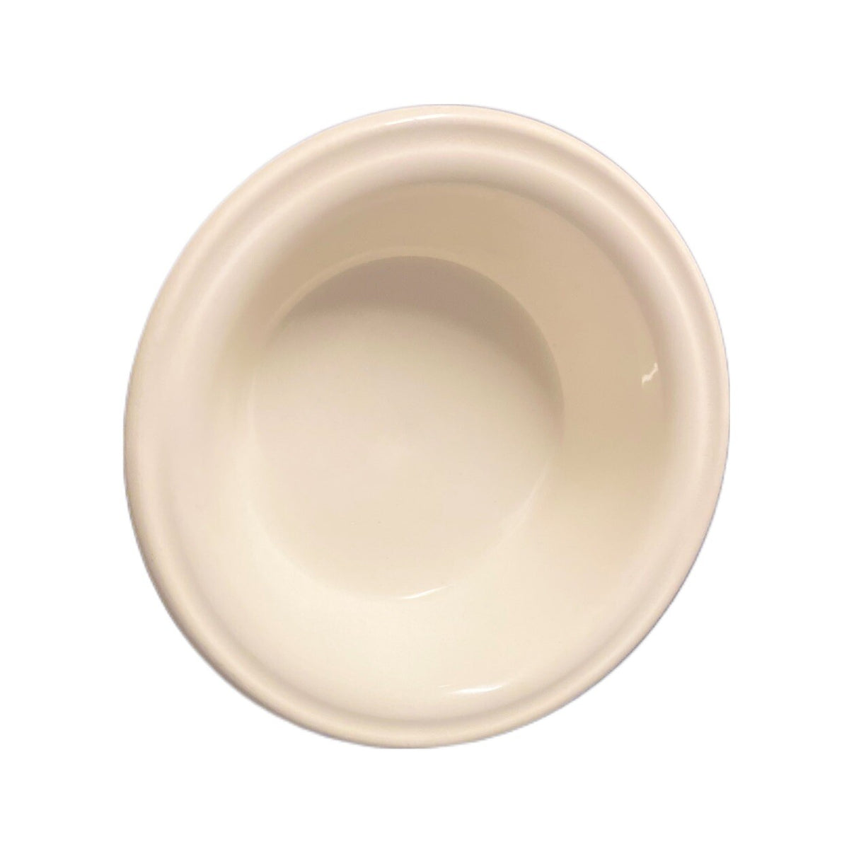 Vintage LAUFFER 2-Bowls USA Stoneware Cereal Soup Cup Cream