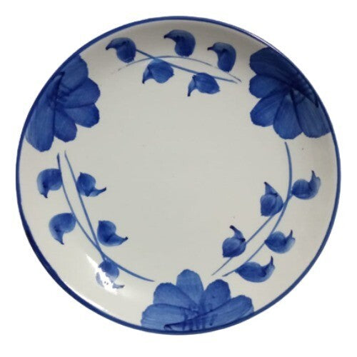 Gibson Designs LARKSPUR 2-Bread & Butter Plates 6 5/8" Blue Flowers Dessert Dish