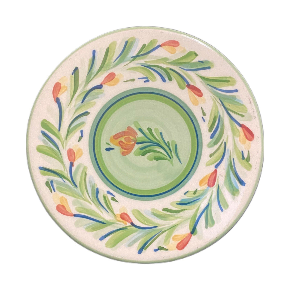 Gail Pittman 1-Dinner Plates 1-Green Trivet SIENA GARLAND Floral Southern Living