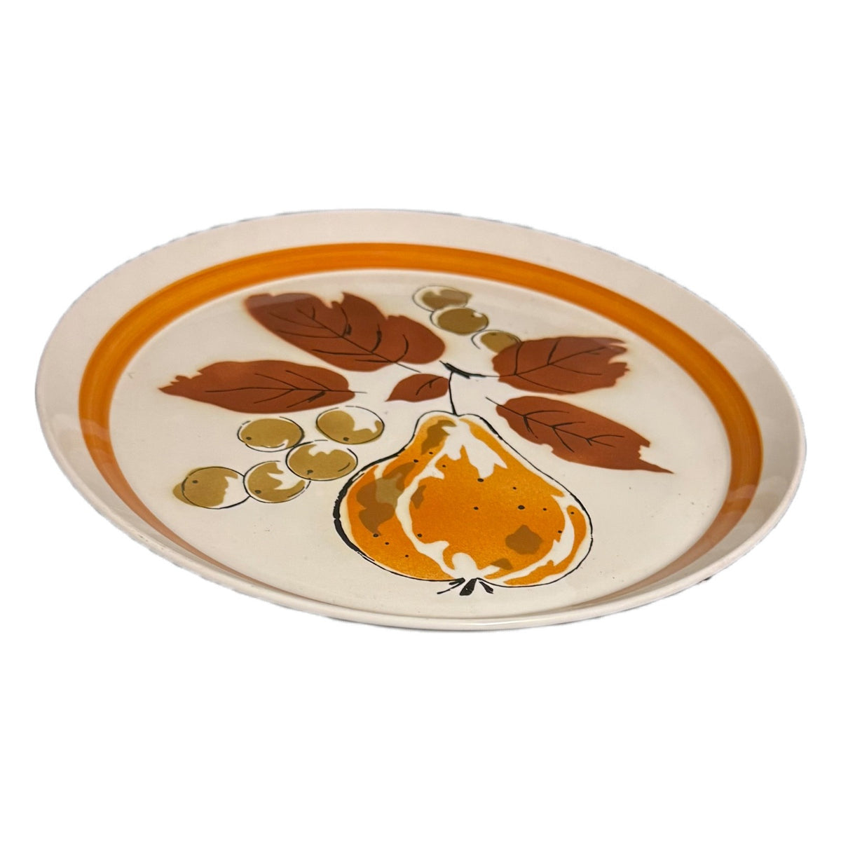 Mikasa Duplex Harvest Chop Plate Platter 12.75” Ben Seibel T-208 Japan 1970s