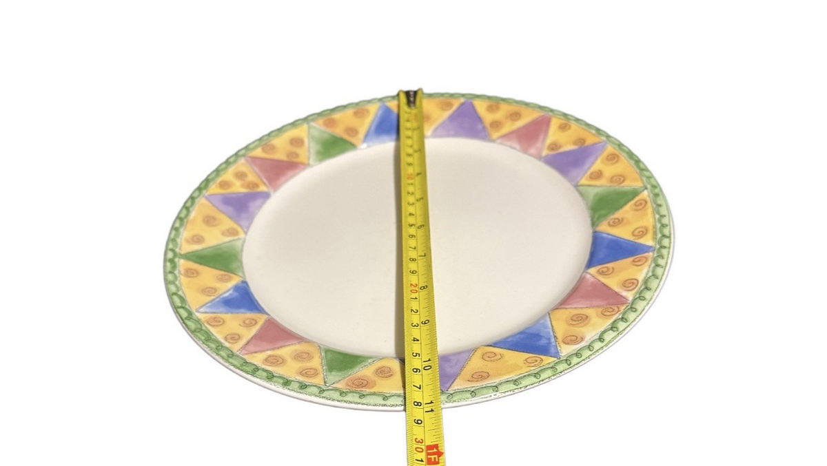 Sango Sue Zipkin 2-Dinner Plates  Marzipan 10 5/8" D Oven Safe 3025