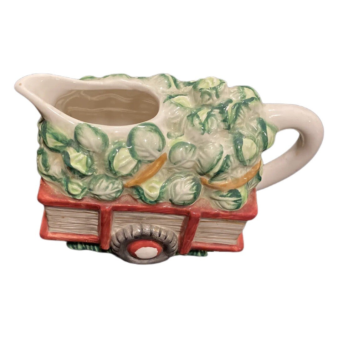 Cracker Barrel 3D Ceramic Creamer Milk 1998