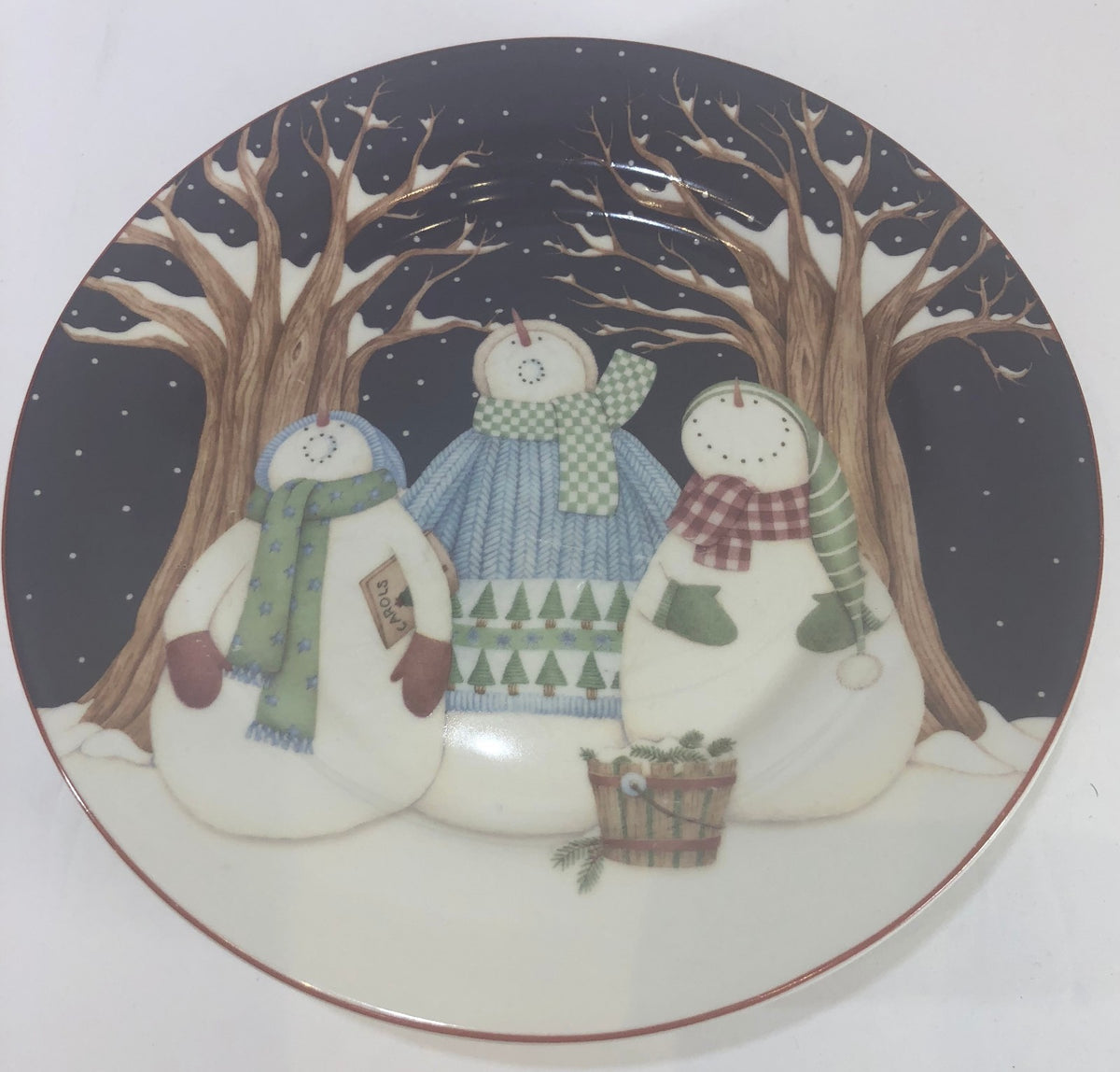 Debbie Mumm Winter Wonders Salad/Dessert Plate Zak Designs Dinnerware Collection