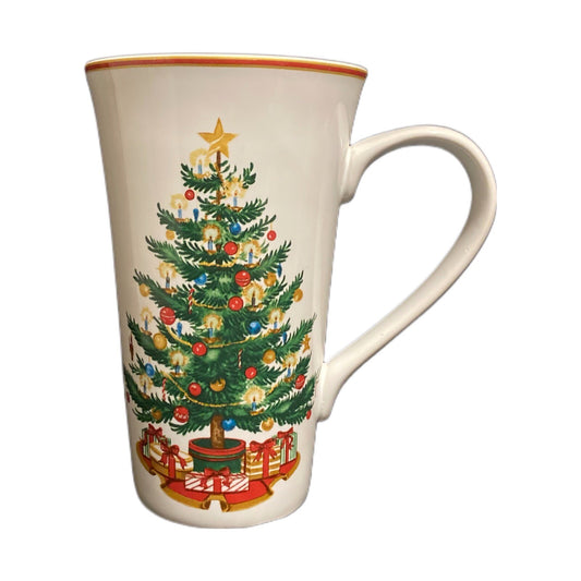 222 Fifth O' Tannenbaum Latte Mug Christmas Holidays Tree Gifts Presents Tea Cup
