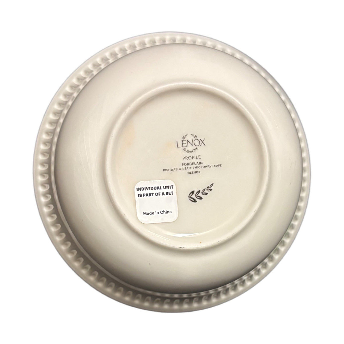 Lenox Profile Ivory Bowls Set of 3 Ribbed Rim Porcelain 6.5” USA Elegant