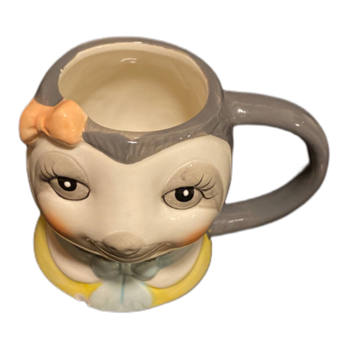 Room Essentials Target Lady Sloth 3D Face Shaped Figure Coffee Mug Figurine Cup