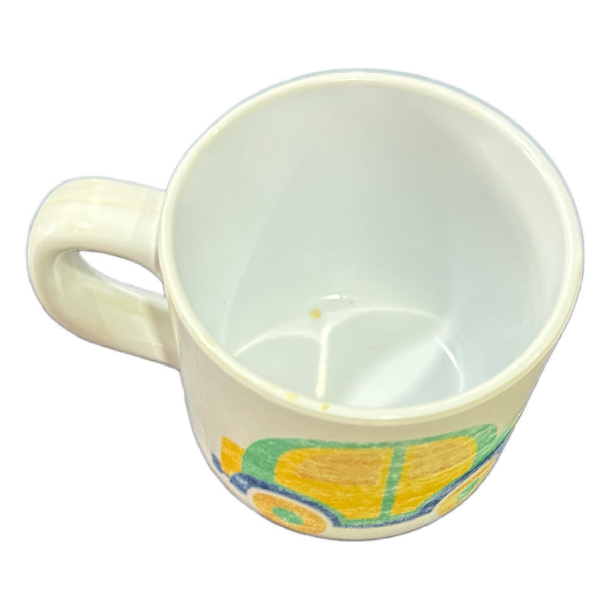 K&L Taiwan Kids Melamine Mug Crayon Car Design 2.75”x3” Vintage R.O.C.