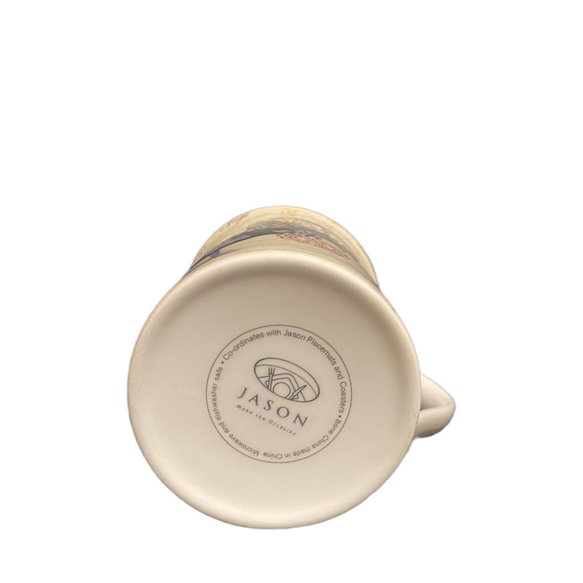 JASON Damask Rooster Mug Fine Bone China Coffee Tea Cup