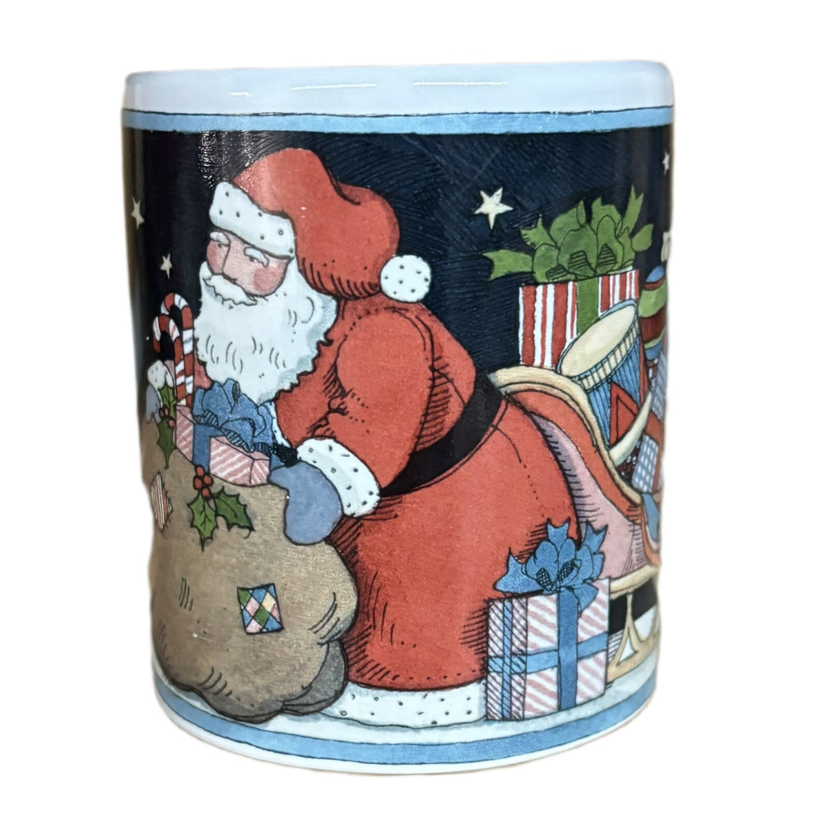 SUSAN WINGET 2-Mugs Certified Int’l Winter Coffee Tea Ceramic Holiday Cups