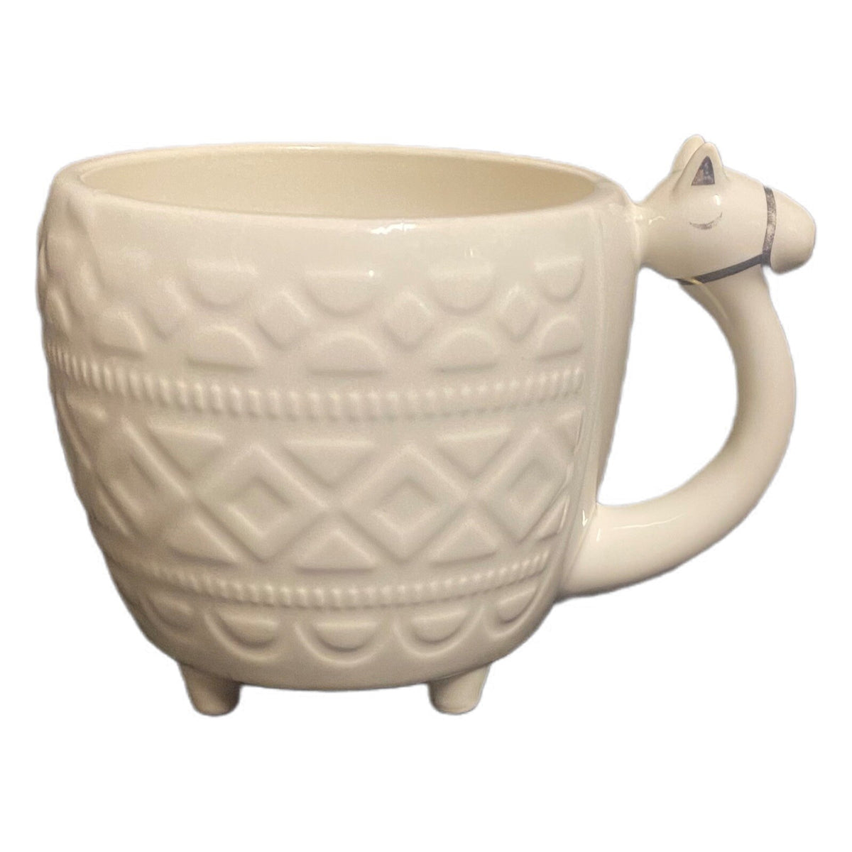 Target OPAL HOUSE Mug Camel Handle Ceramic Coffee Tea Cup LLama Gold Accents
