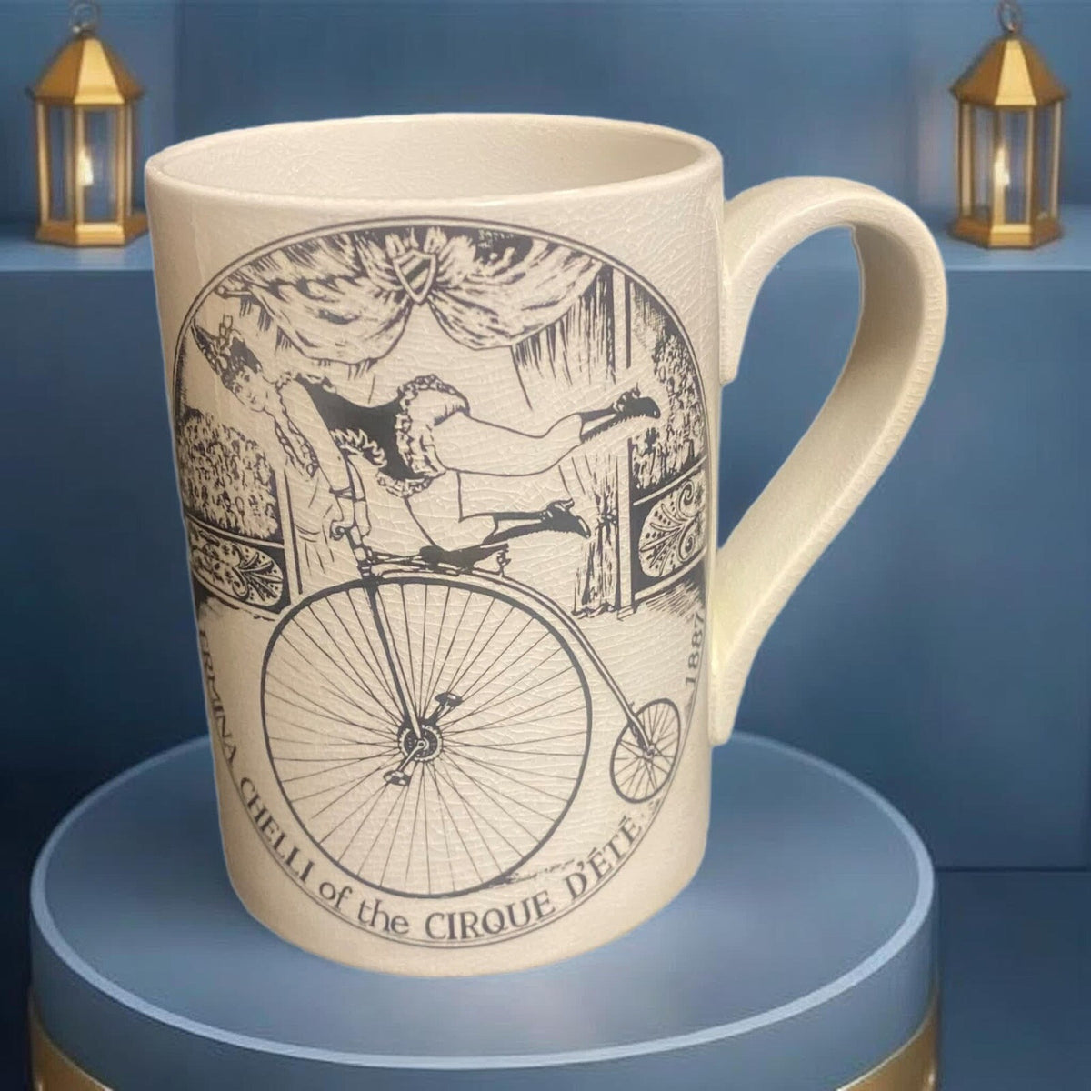 Portmeirion Pottery Mug Velocipedes Stoke-on-Trent Coffee Tea Cup England