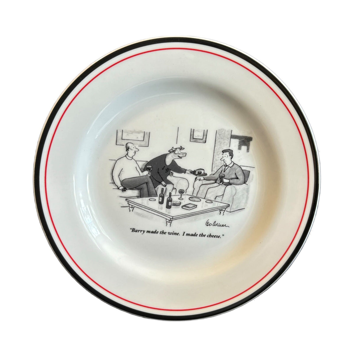 RESTORATION HARDWARE 6-Salad Plates NEW YORKER Ceramic Dessert Appetizer 8" D