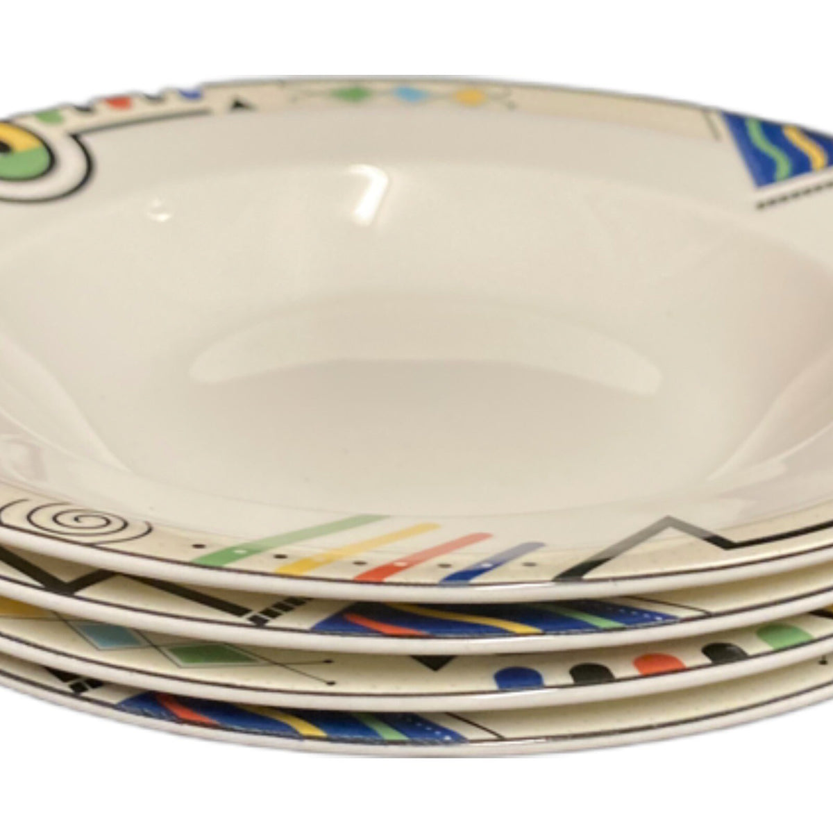 Mikasa HEADLINE 4 Rim Soup Bowls Ultimata + Super Strong Fine China HK 232