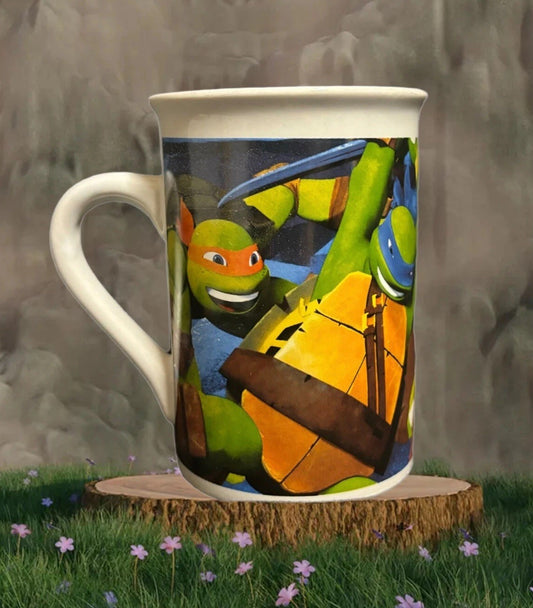 2014 Viacom TMNT Teenage Mutant Ninja Turtles Ceramic Coffee Mug Michelangelo
