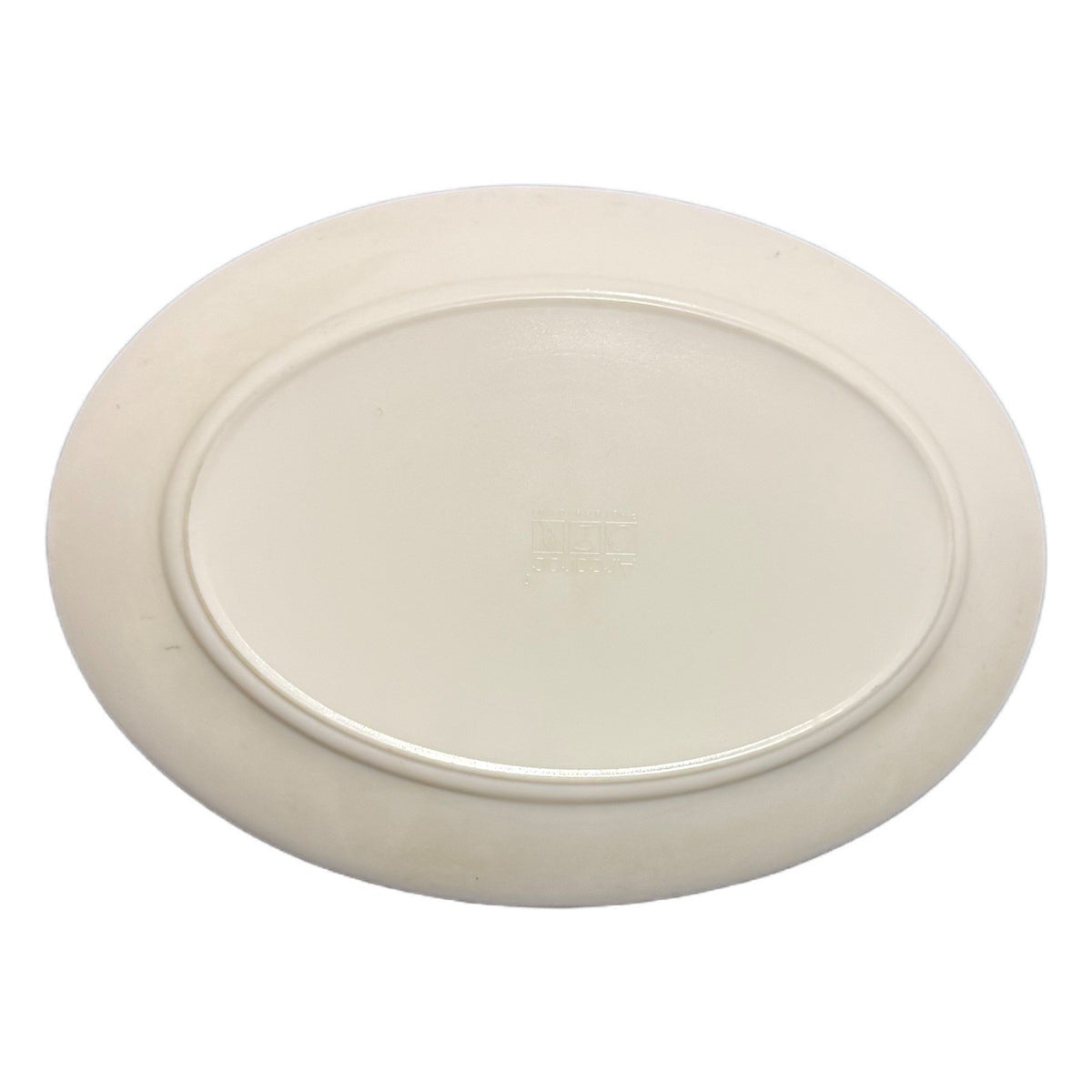 Arcoroc Brush Orange Oval Platters 11.75” D White-Orange Dinnerware Set of 5