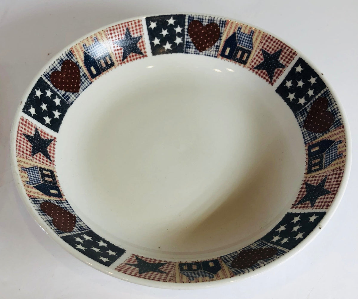 Majesticware by Oneida "American Quilt" Dinnerware Collection 