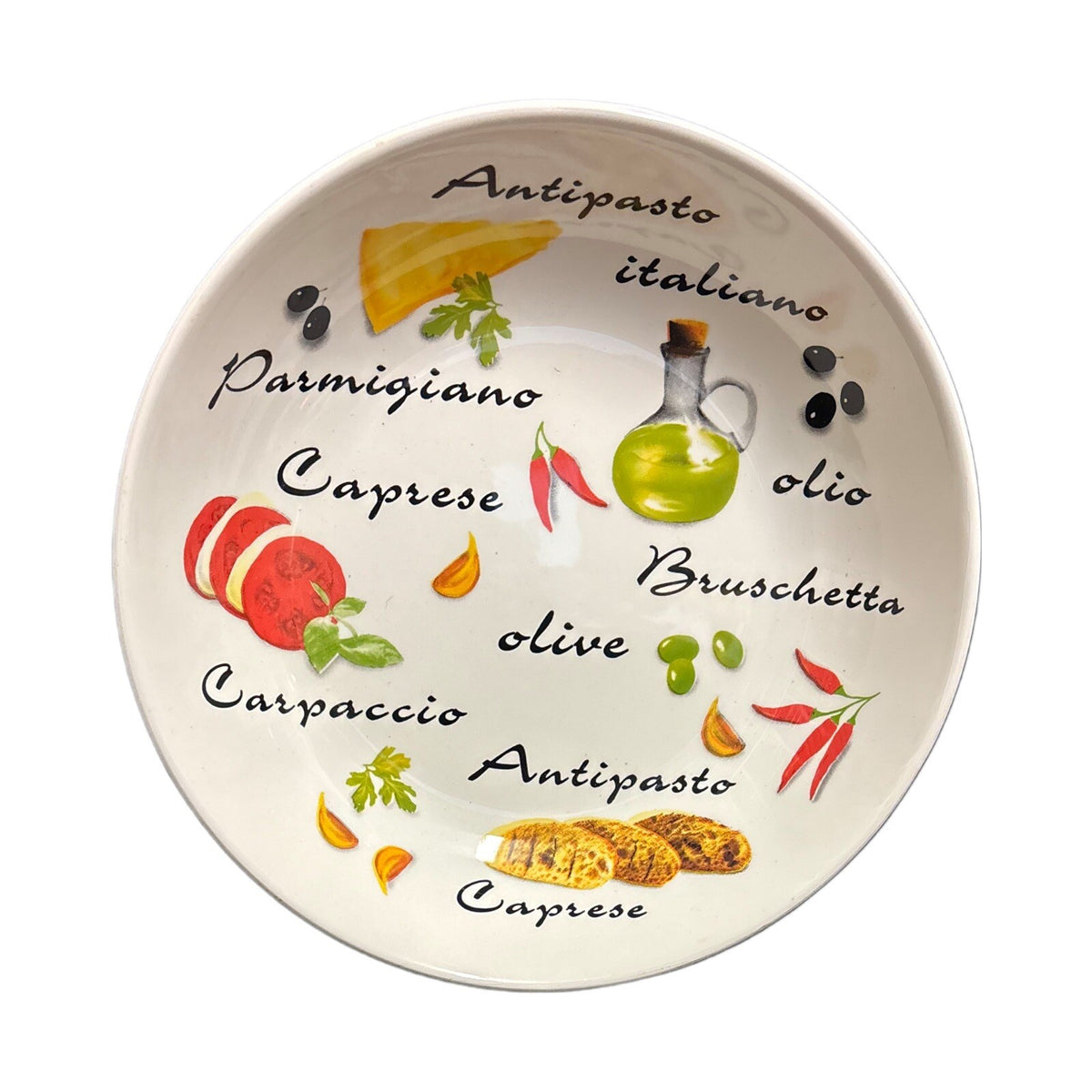 QUADRIFOGLIO Ceramica Pasta Serving Bowl Italian Antipasto Appetizer Pasta Dish