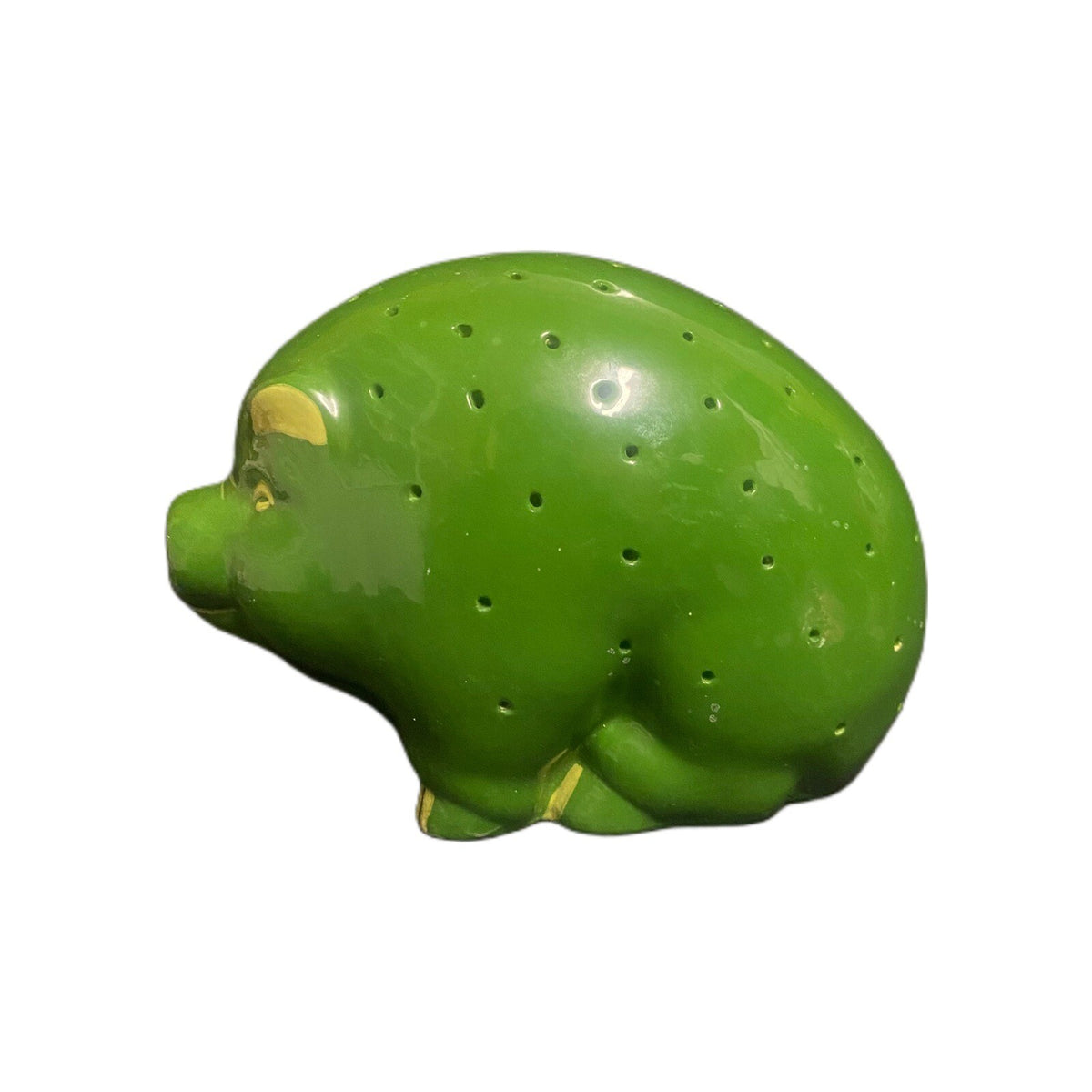 Vintage Green Pig Appetizer TOOTHPICK HOLDER Charcuterie Hors d'oeuvre Server