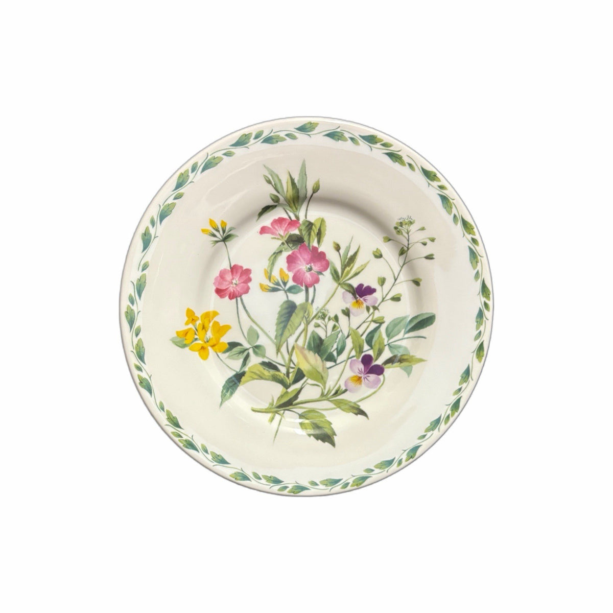 Set of 2 Queen’s Churchill The Garden Salad Plates RHS England Floral Design