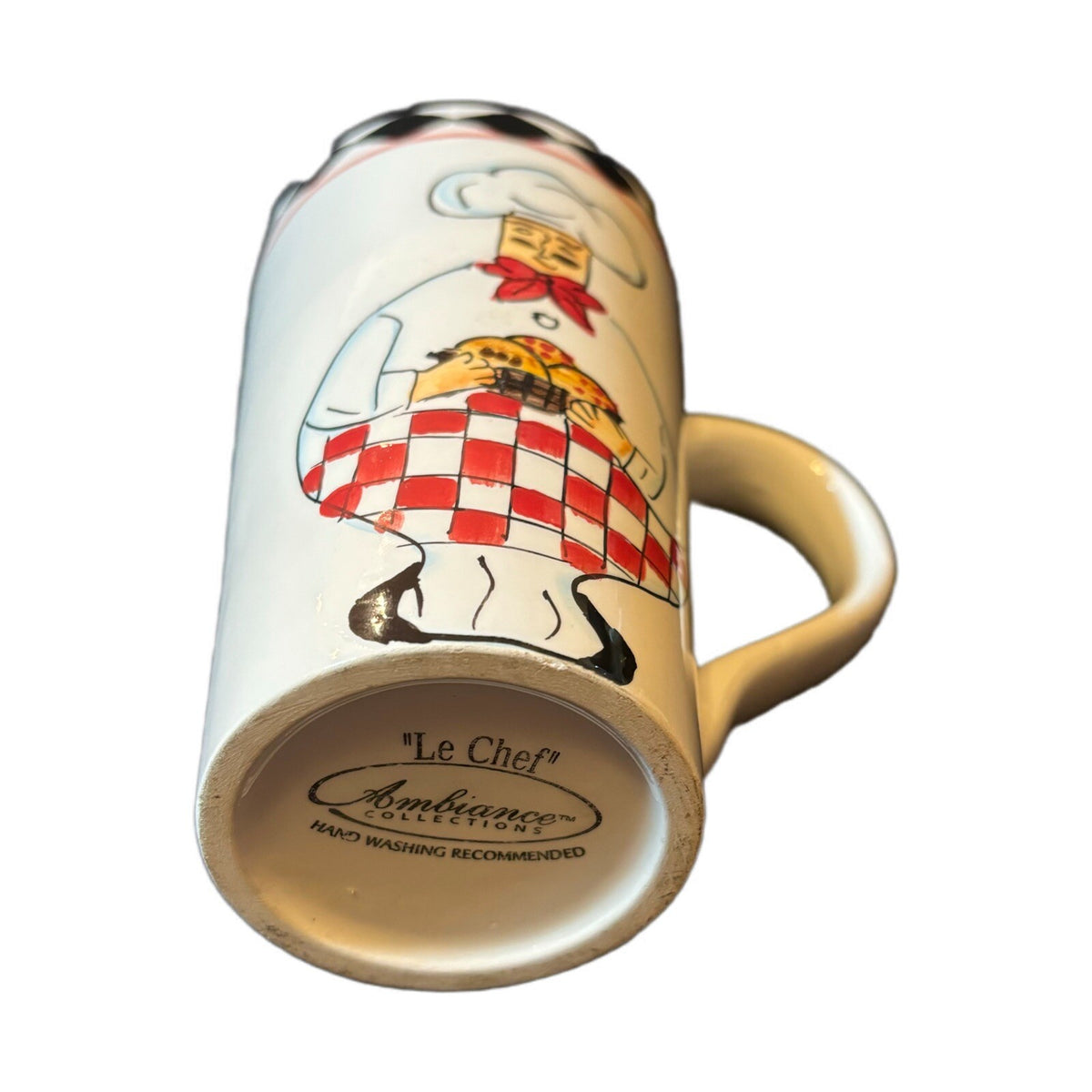LE CHEF Latte Mug Ambiance Collections Tall Ceramic Coffee Tea Cup