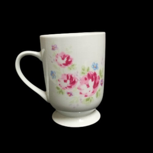 Gibson Designs HEAVENLY ROSE 4-Mugs 12 Oz Pink Roses Flowers Coffee Tea Cup