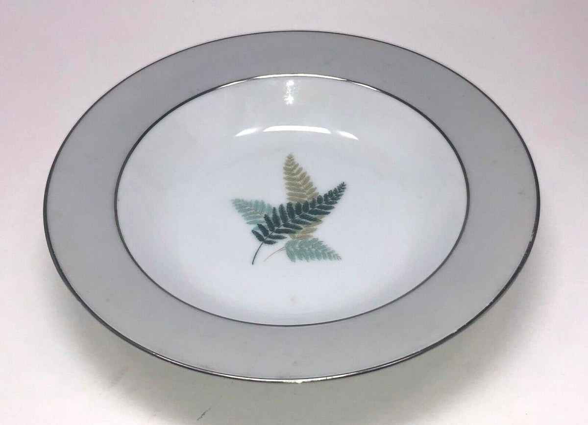 Vintage China Noritake "FERNWOOD" Japan Dinnerware Collection 5444 Platinum Band