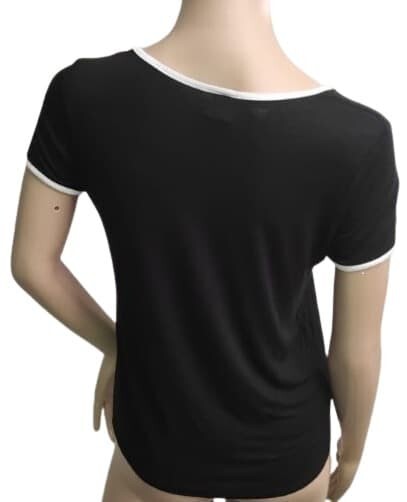 T-Shirt Hello Friday by Arubee M Women Tee Black White Gold Top