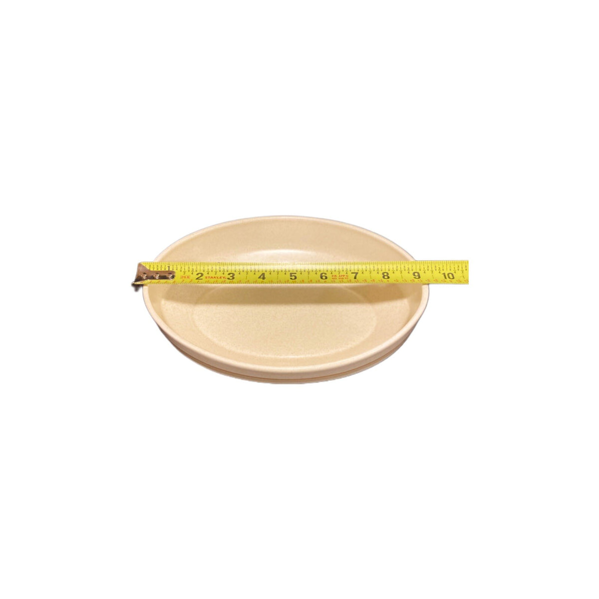 BRUSHWORK BEIGE Lenox Temper-Ware Oval Serving Bowl Stoneware USA Oven Safe