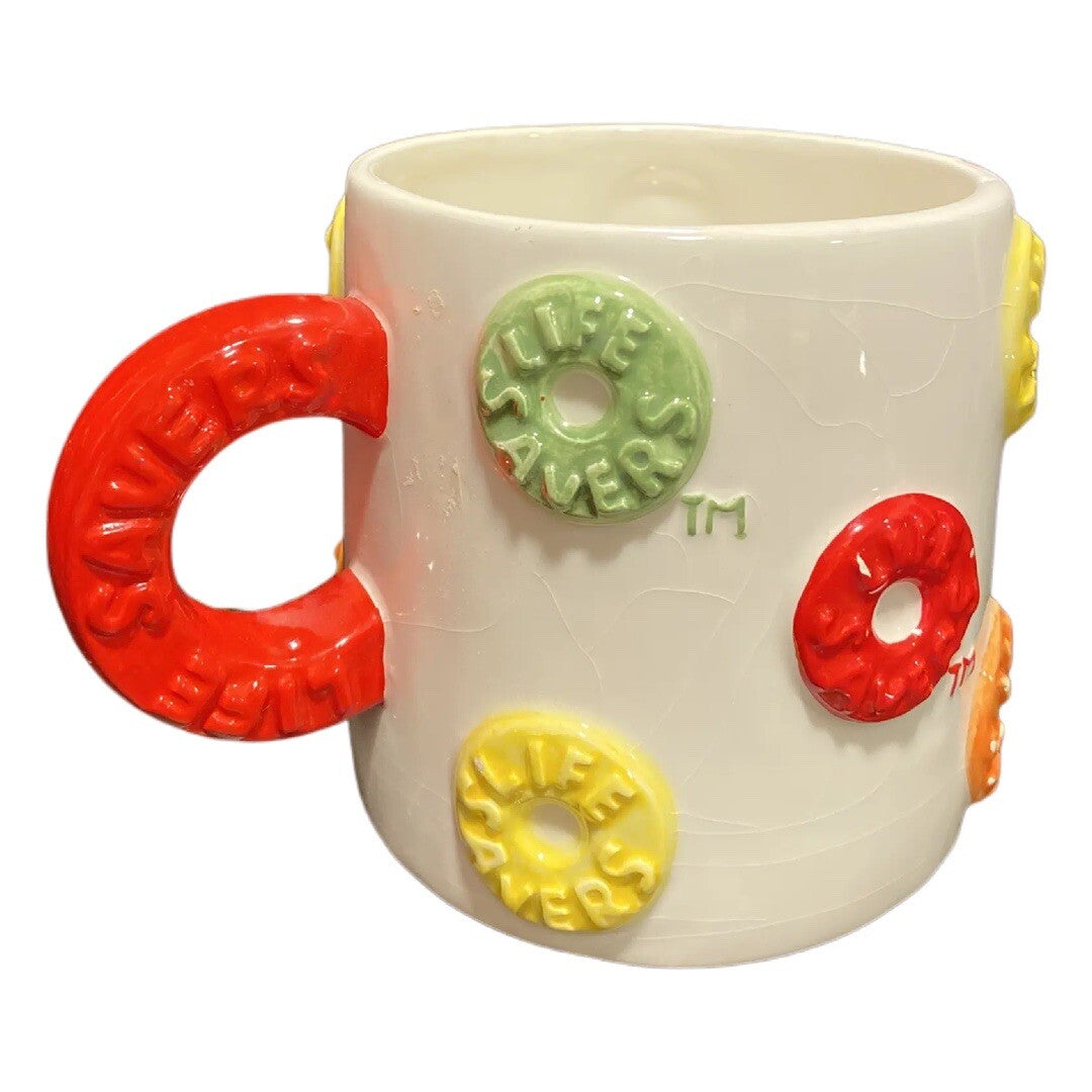 Lifesavers 3D Ceramic Mug Candy Red Yellow Green Orange LifeSavers Tea Coffe Cup