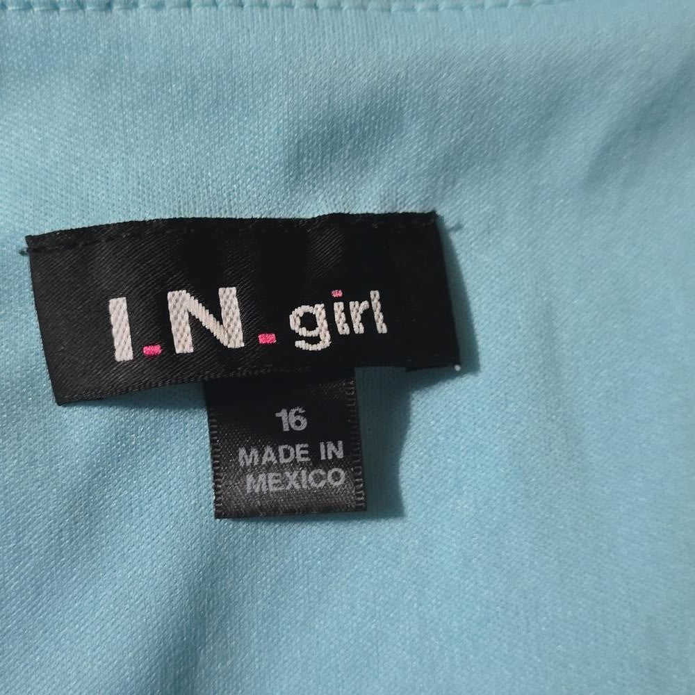 I.N.Girl Stunning Light Blue Flowy Midi Dress Size 16