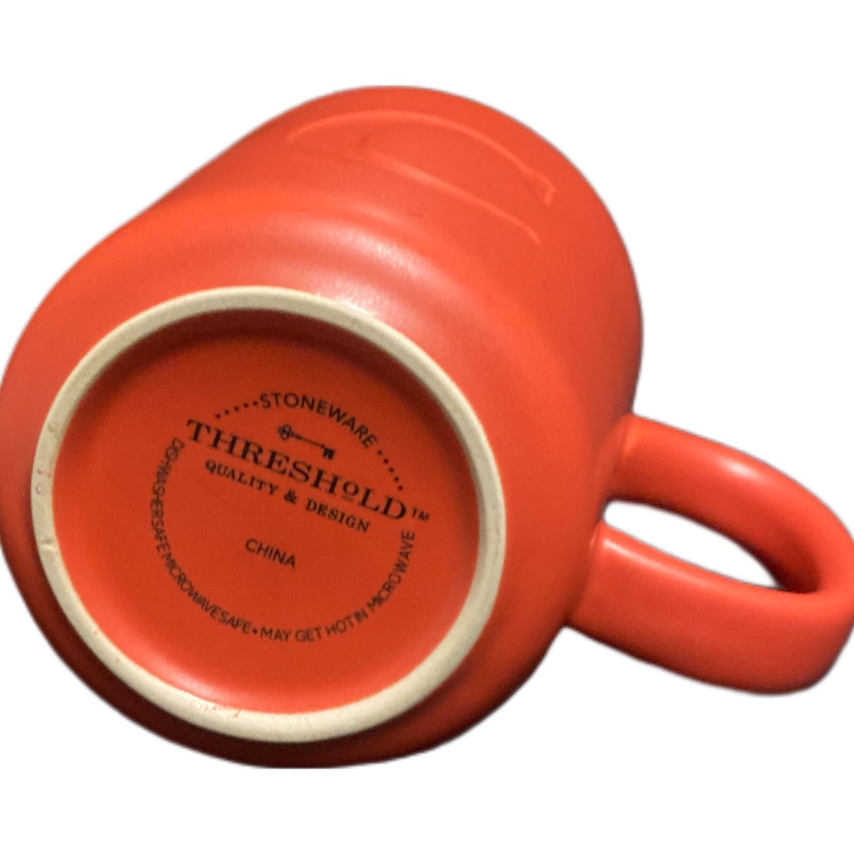 Threshold Mug Monogram Initial C Letter Alphabet Stoneware Coffee Tea Cup 12 oz.