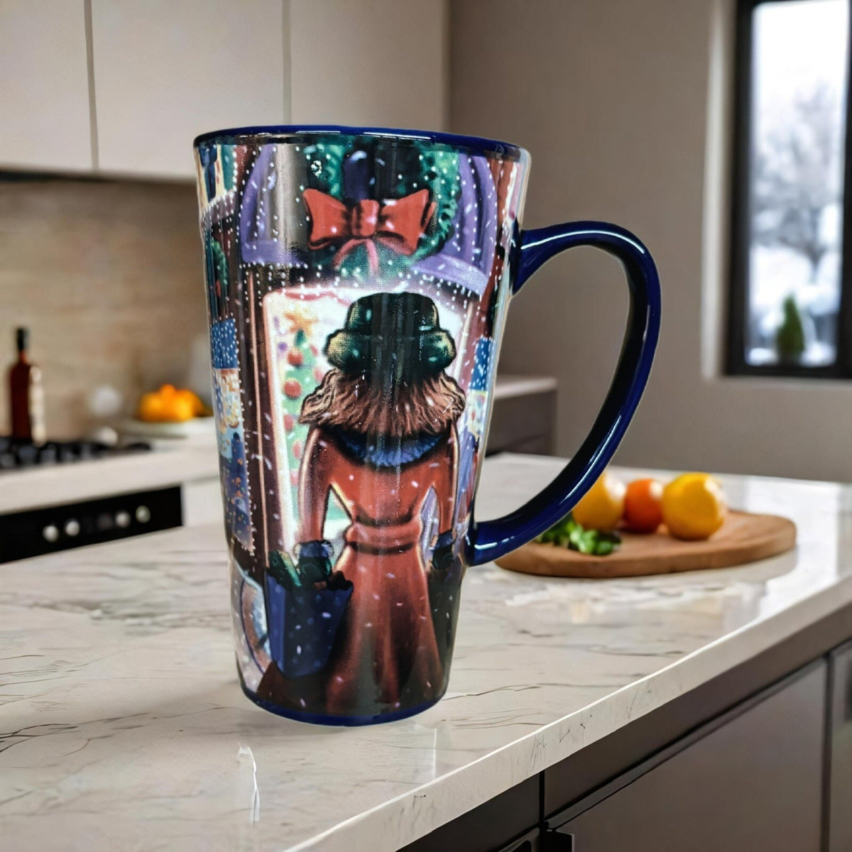 DESIGNPAC Inc Latte Mug Ceramic Christmas Winter Coffee Tea Holiday Cup