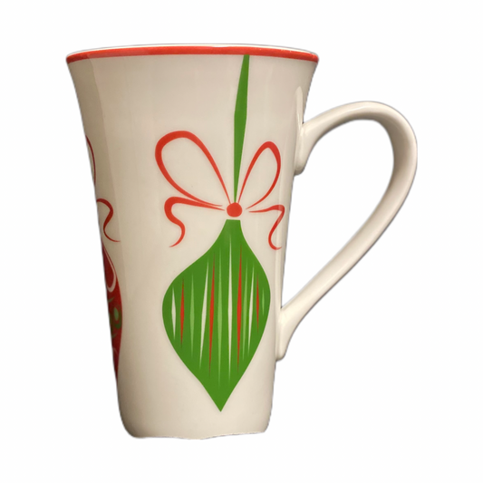 222 Fifth Latte Mug THIRD DAY OF CHRISTMAS Coffee Tea Ornament Tall Cup 16 Oz
