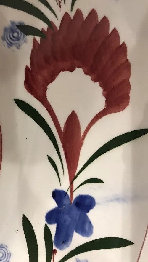Vintage Ideal Ironstone China IDE Bros Japan Floral Serving Bowl 14 5/8”D