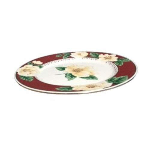 Gibson Designs Magnolia Bloom Set of 4 Salad Plates 7 5/8” Floral China