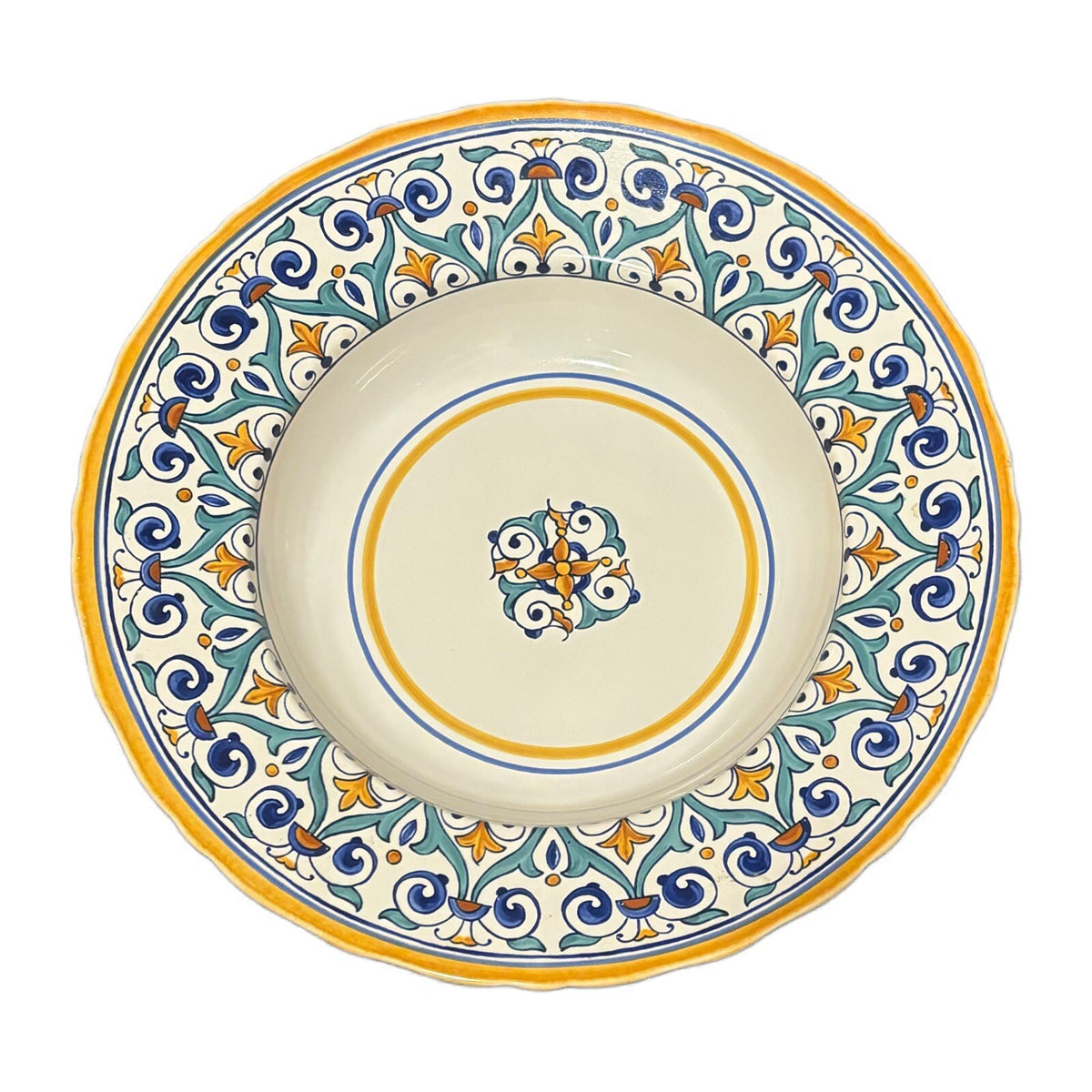 Williams Sonoma SAVONA Serving Bowl Large 14.5" D Pasta Salad Dishware Portugal