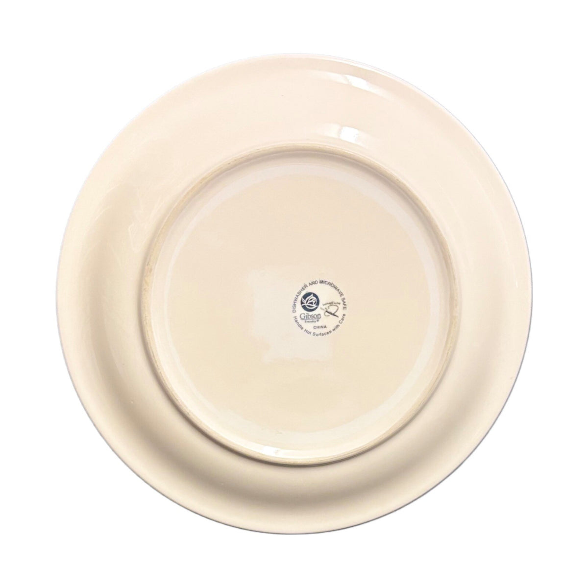 Gibson Designs 4-Dinner Plates ROSITA RAINBOW Ceramic Swirls Dinnerware